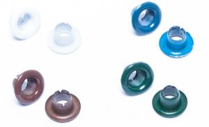One Piece Self Backing Small Colored Eyelets Size #000 5/32